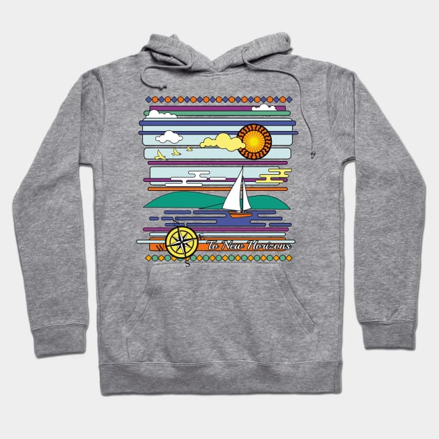 To New Horizons Hoodie by urrin DESIGN